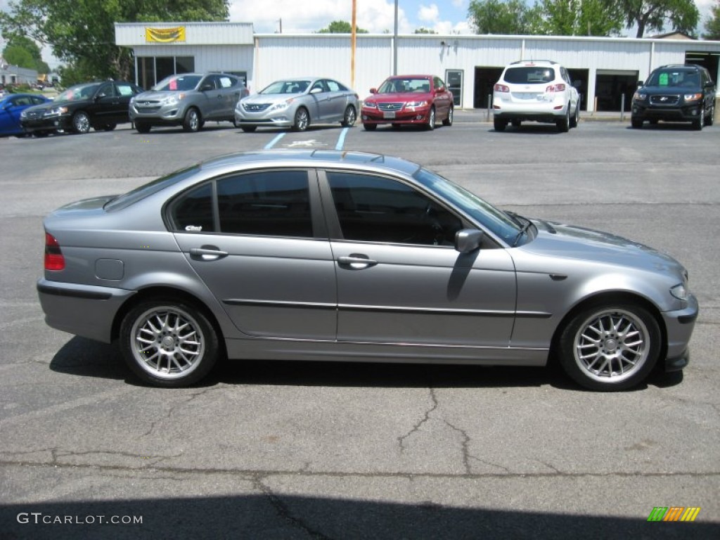 2004 3 Series 325xi Sedan - Silver Grey Metallic / Black photo #5