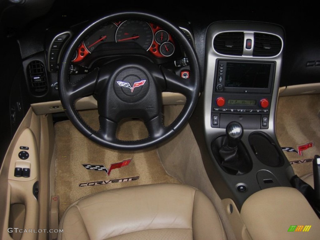 2005 Chevrolet Corvette Coupe Cashmere Dashboard Photo #50842176