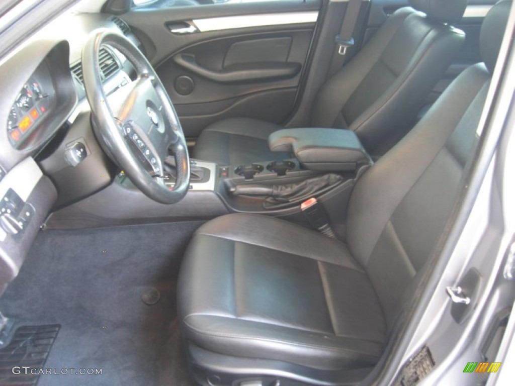2004 3 Series 325xi Sedan - Silver Grey Metallic / Black photo #15