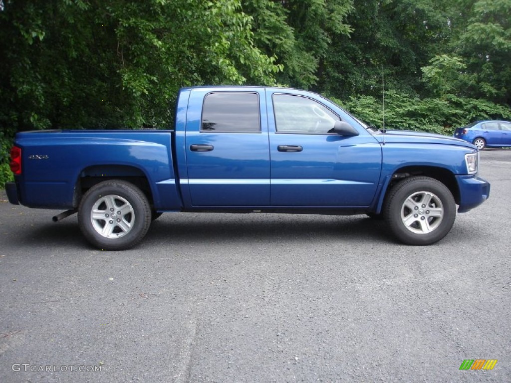 Deep Water Blue Metallic 2011 Dodge Dakota Big Horn Crew Cab 4x4 Exterior Photo #50842515