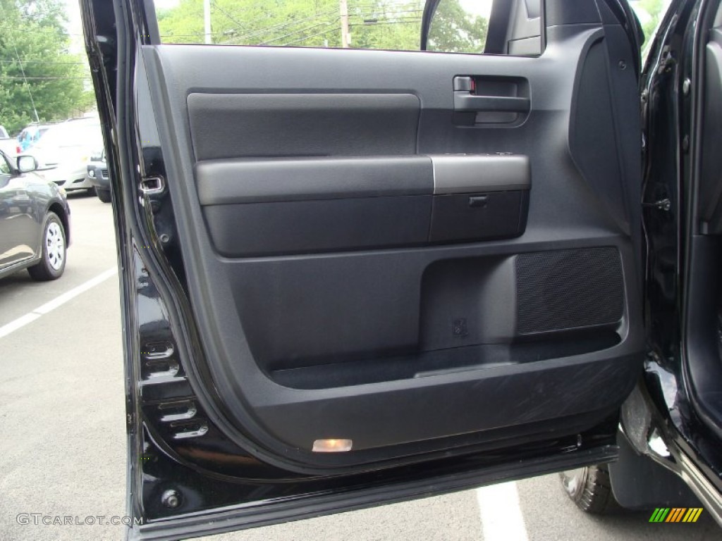 2010 Toyota Tundra CrewMax 4x4 Black Door Panel Photo #50843481