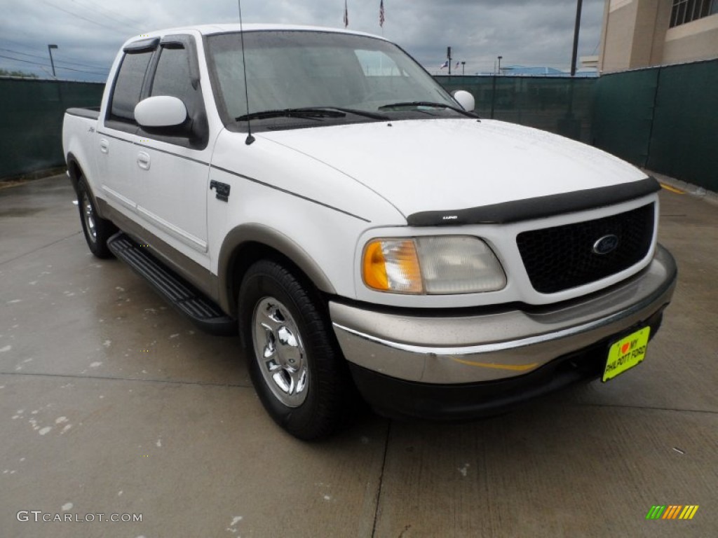 2001 F150 Lariat SuperCab - Dark Highland Green Metallic / Medium Parchment photo #1