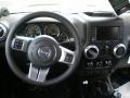 2011 Jeep Wrangler Unlimited Black/Dark Olive Interior Dashboard Photo