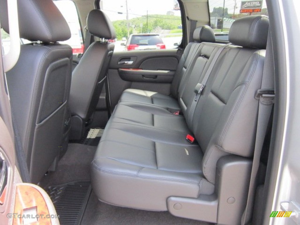 Ebony Interior 2011 GMC Sierra 2500HD SLT Crew Cab 4x4 Photo #50845326