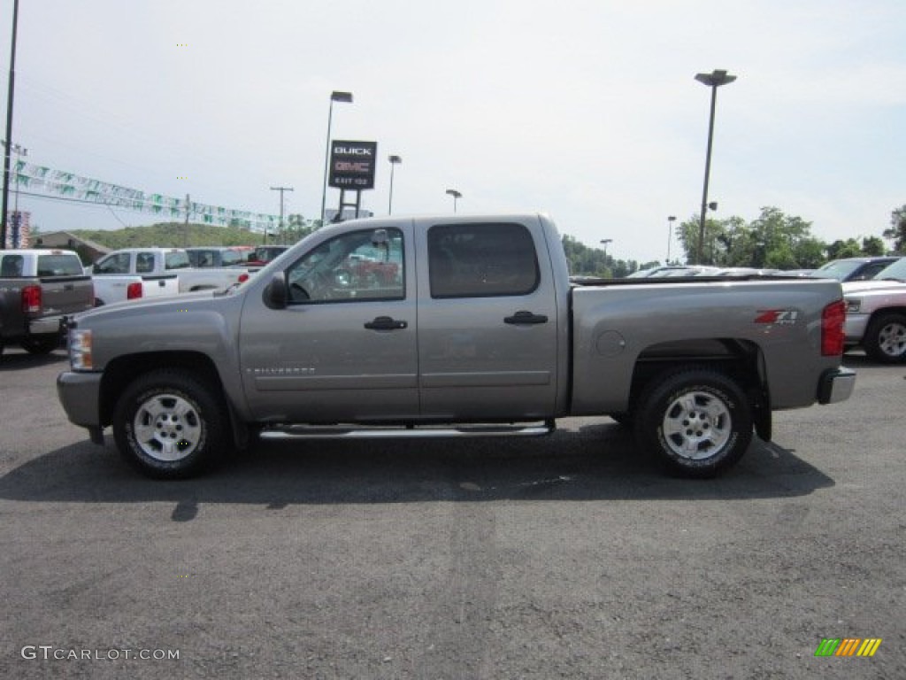 2008 Silverado 1500 Z71 Crew Cab 4x4 - Graystone Metallic / Ebony photo #4