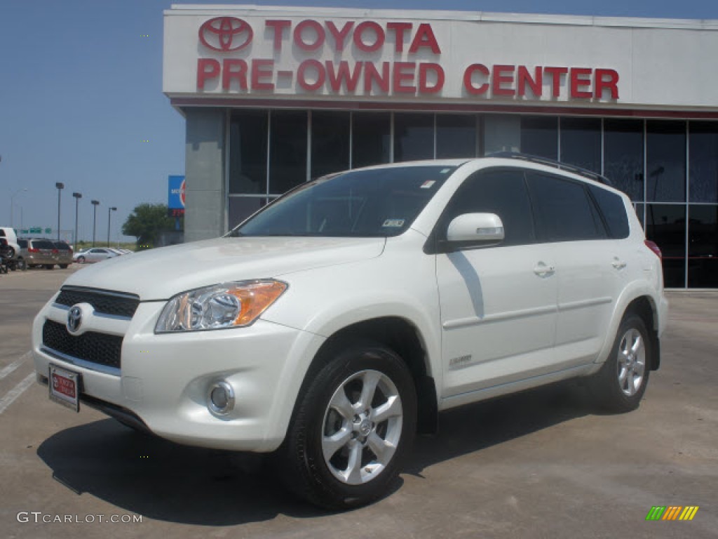 2010 RAV4 Limited - Blizzard White Pearl / Ash Gray photo #1