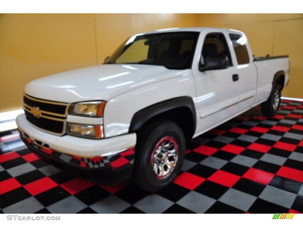 2006 Silverado 1500 LT Extended Cab 4x4 - Summit White / Dark Charcoal photo #2