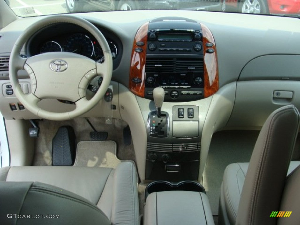 2010 Toyota Sienna XLE Taupe Dashboard Photo #50846913