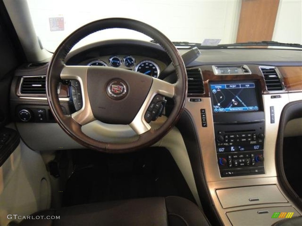 2011 Cadillac Escalade Platinum AWD Cocoa/Light Linen Tehama Leather Dashboard Photo #50847501