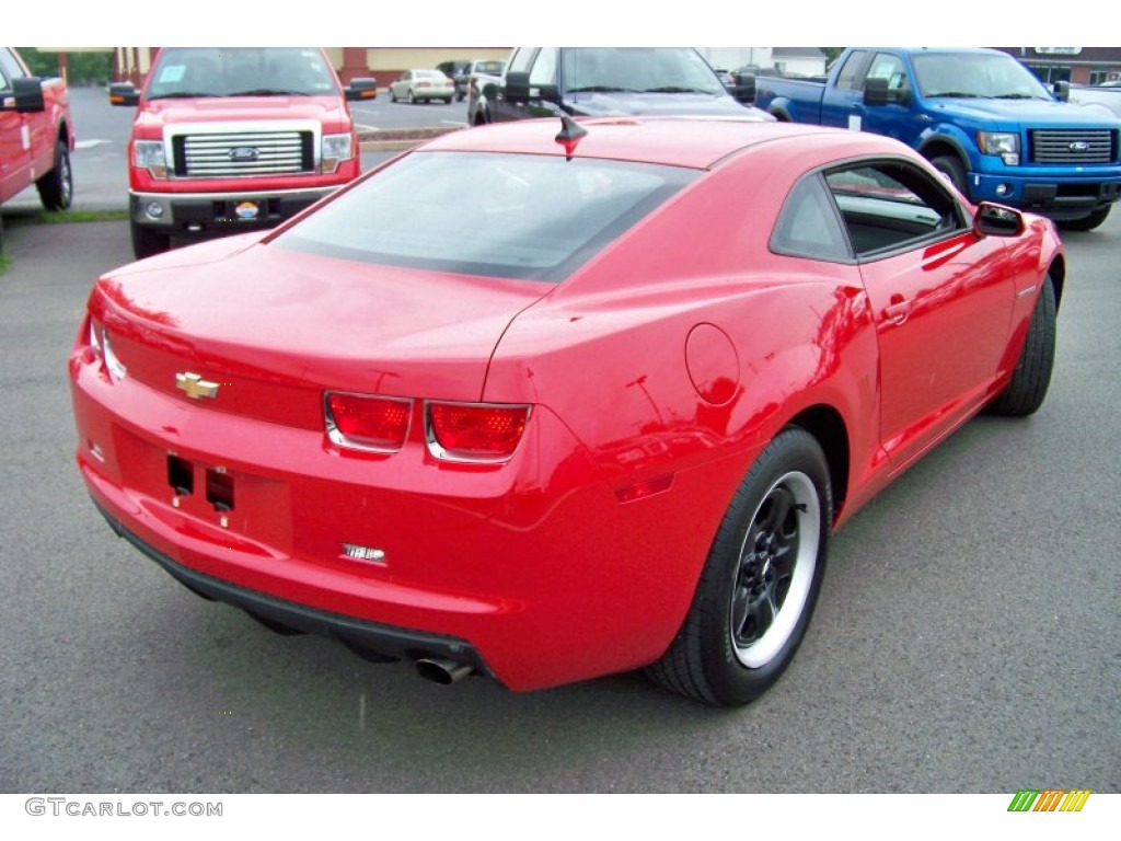 2011 Camaro LS Coupe - Victory Red / Black photo #5