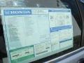 2011 Honda CR-V LX Window Sticker
