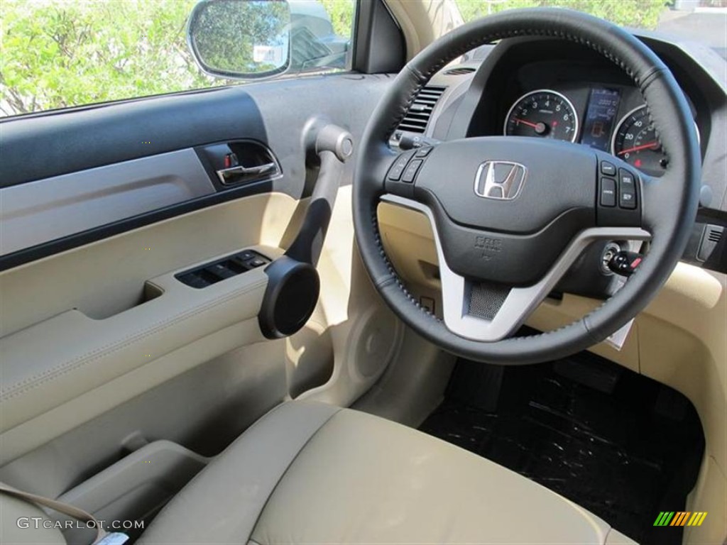 2011 Honda CR-V EX-L Ivory Steering Wheel Photo #50848371
