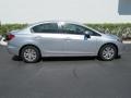 Alabaster Silver Metallic 2012 Honda Civic LX Sedan Exterior