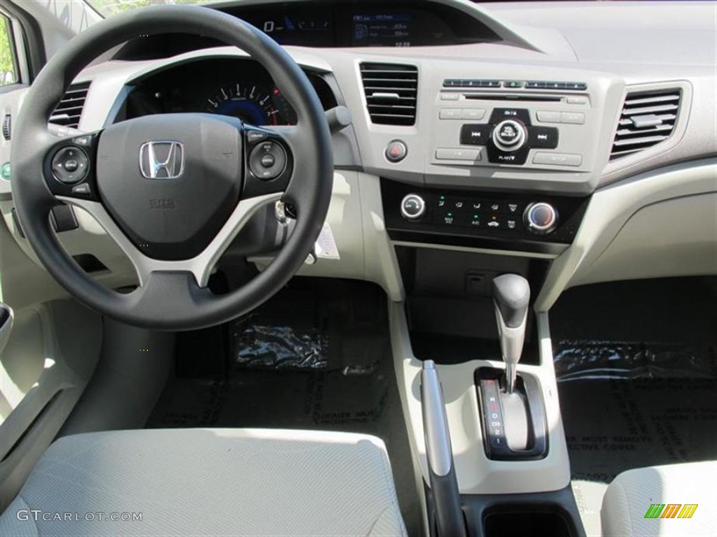 2012 Honda Civic LX Sedan Stone Dashboard Photo #50848965