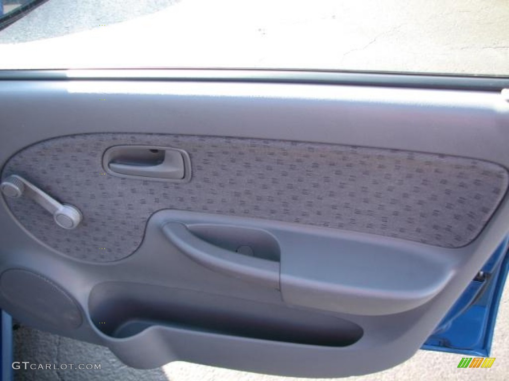 2003 Rio Sedan - Rally Blue / Beige photo #15