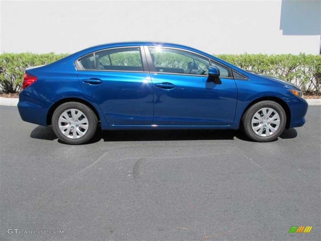 Dyno Blue Pearl 2012 Honda Civic LX Sedan Exterior Photo #50849085