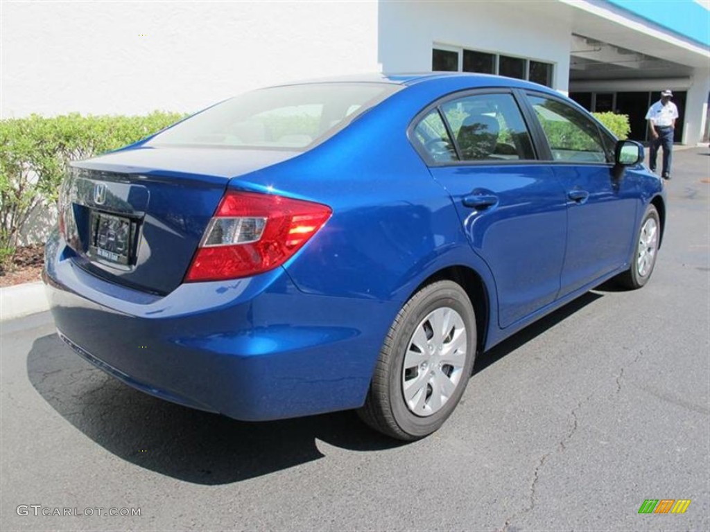 Dyno Blue Pearl 2012 Honda Civic LX Sedan Exterior Photo #50849106