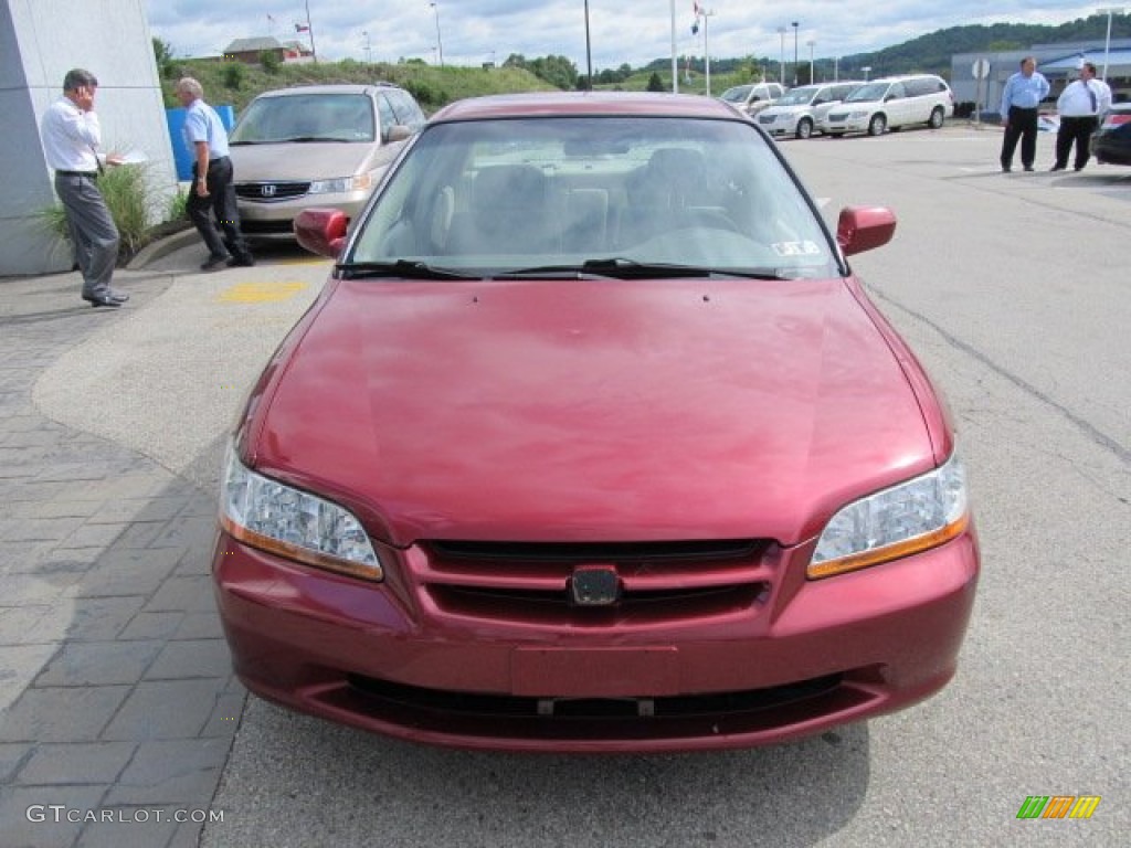 2000 Accord SE Sedan - Ruby Red Pearl / Ivory photo #11