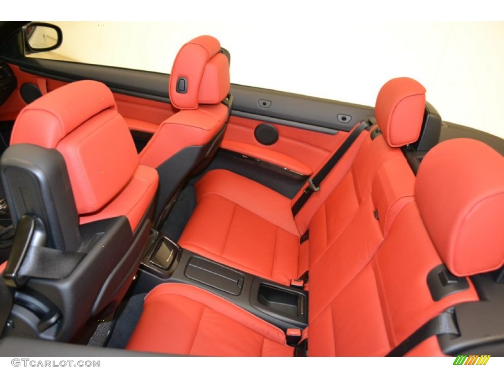 2011 3 Series 328i Convertible - Mineral White Metallic / Coral Red/Black Dakota Leather photo #15