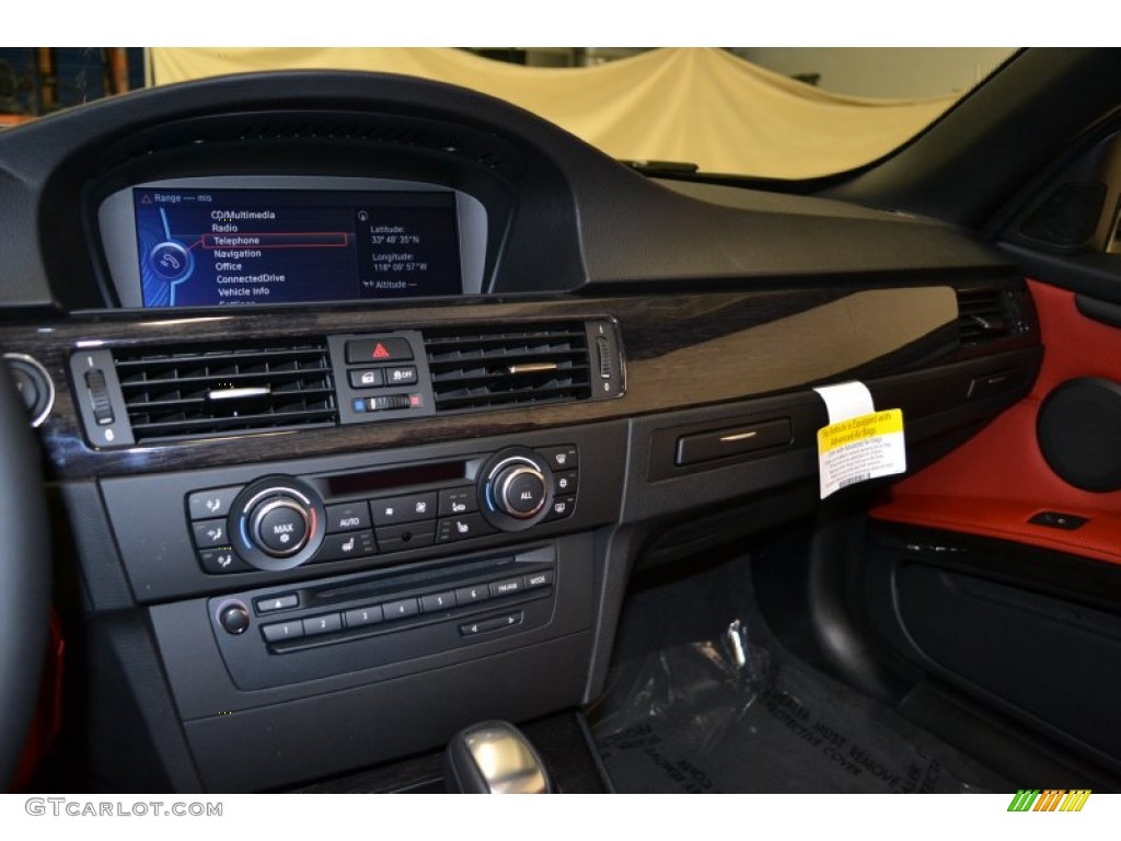 2011 3 Series 328i Convertible - Mineral White Metallic / Coral Red/Black Dakota Leather photo #19