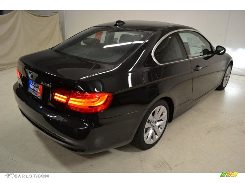 2011 3 Series 328i Coupe - Jet Black / Black photo #5