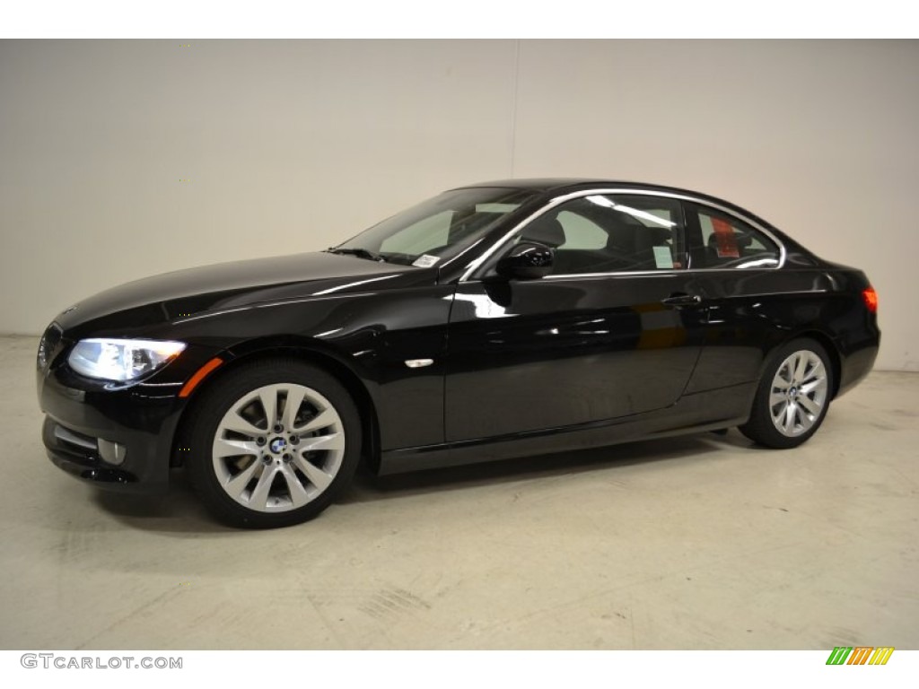 2011 3 Series 328i Coupe - Jet Black / Black photo #8