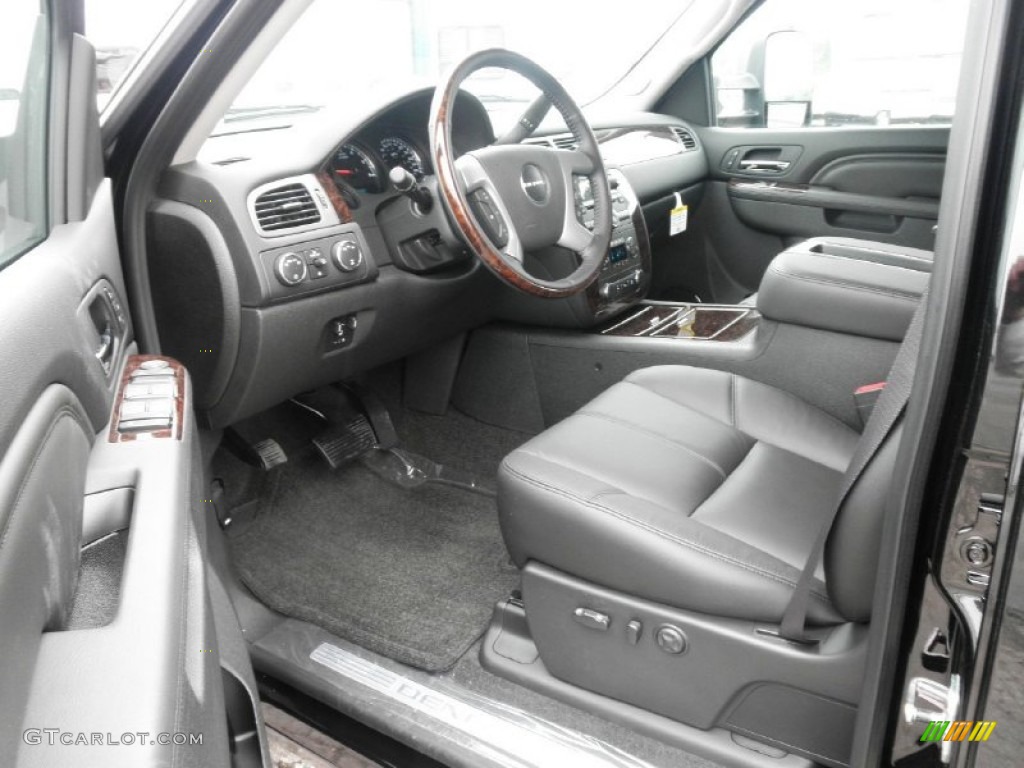 Ebony Interior 2011 GMC Sierra 2500HD Denali Crew Cab 4x4 Photo #50852722