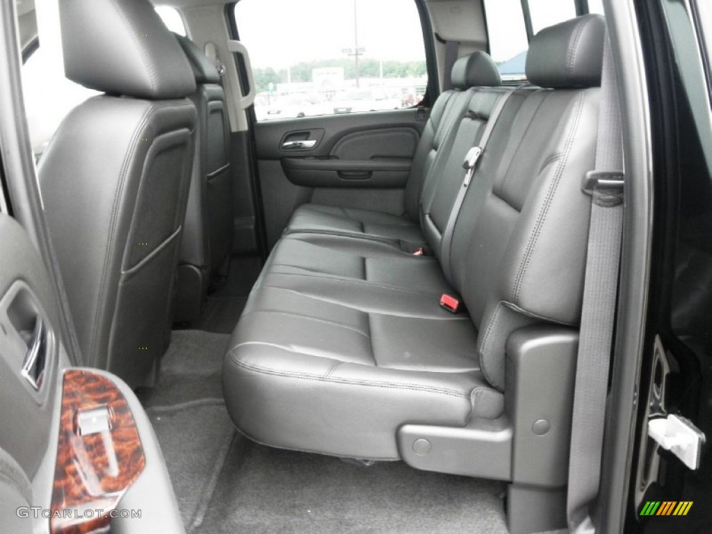 Ebony Interior 2011 GMC Sierra 2500HD Denali Crew Cab 4x4 Photo #50852866