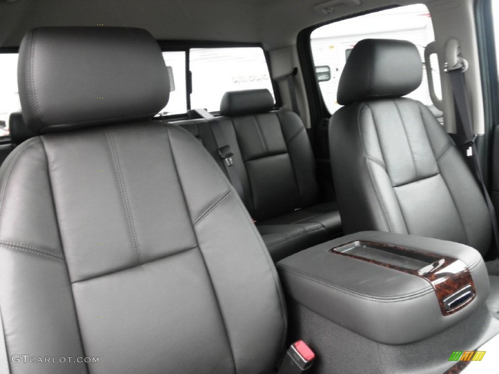 Ebony Interior 2011 GMC Sierra 2500HD Denali Crew Cab 4x4 Photo #50852977