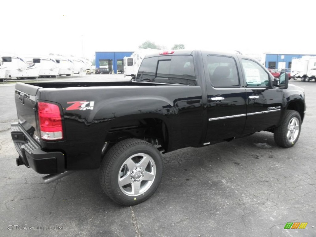 Onyx Black 2011 GMC Sierra 2500HD Denali Crew Cab 4x4 Exterior Photo #50853007