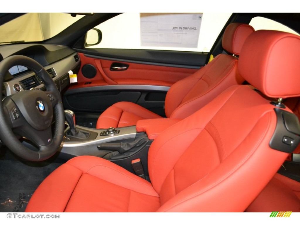 Coral Red/Black Dakota Leather Interior 2011 BMW 3 Series 328i Coupe Photo #50853559