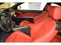 Coral Red/Black Dakota Leather Interior Photo for 2011 BMW 3 Series #50853559