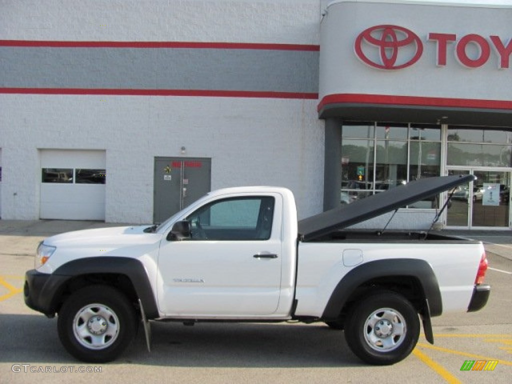 Super White 2008 Toyota Tacoma Regular Cab 4x4 Exterior Photo #50855083