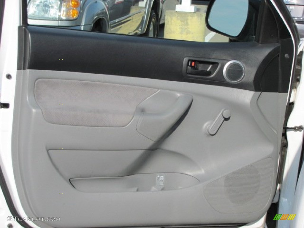2008 Toyota Tacoma Regular Cab 4x4 Graphite Gray Door Panel Photo #50855242