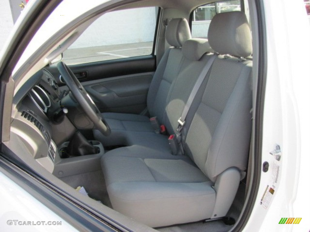 Graphite Gray Interior 2008 Toyota Tacoma Regular Cab 4x4 Photo #50855254