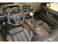 Black Nappa Leather 2012 BMW 6 Series 650i Convertible Interior Color