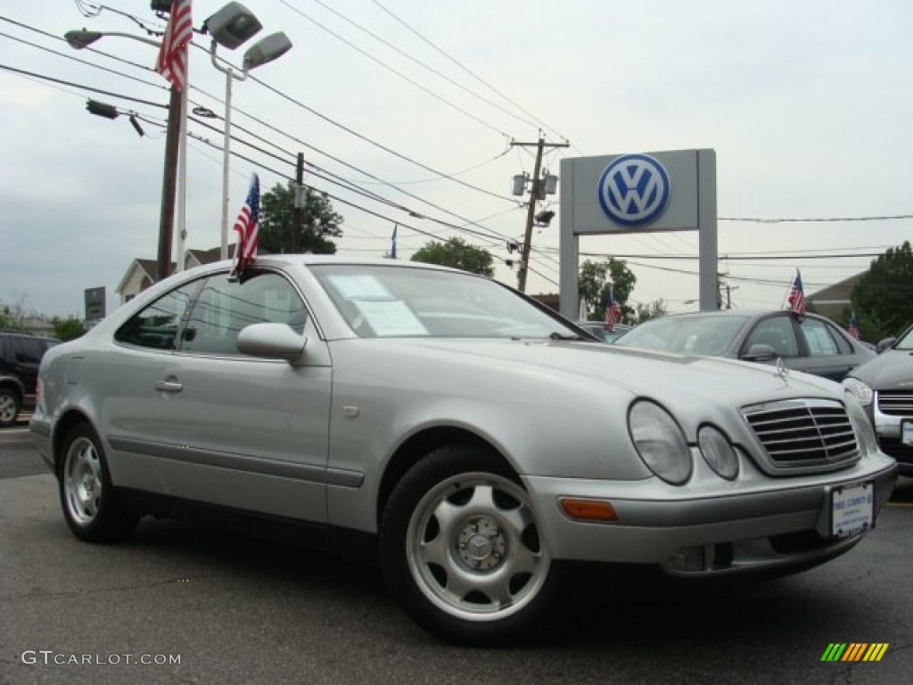 1999 CLK 320 Coupe - Brilliant Silver Metallic / Charcoal photo #1