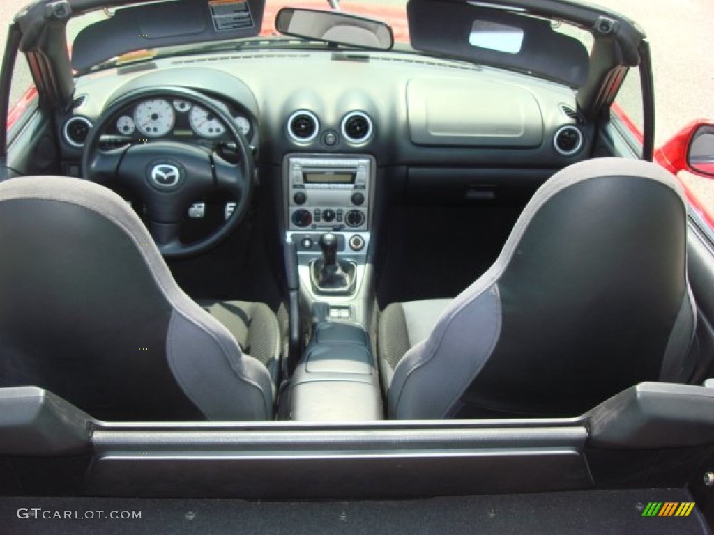 2005 Mazda MX-5 Miata MAZDASPEED Roadster Black Dashboard Photo #50855548