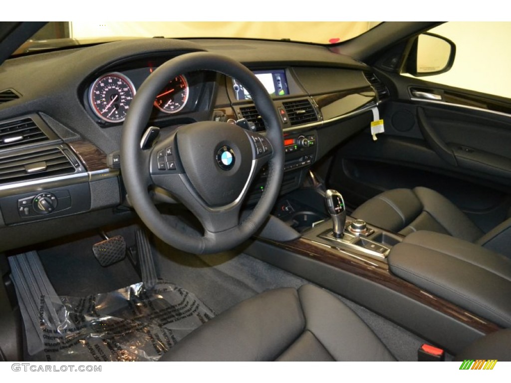 Black Interior 2012 BMW X6 xDrive50i Photo #50856745