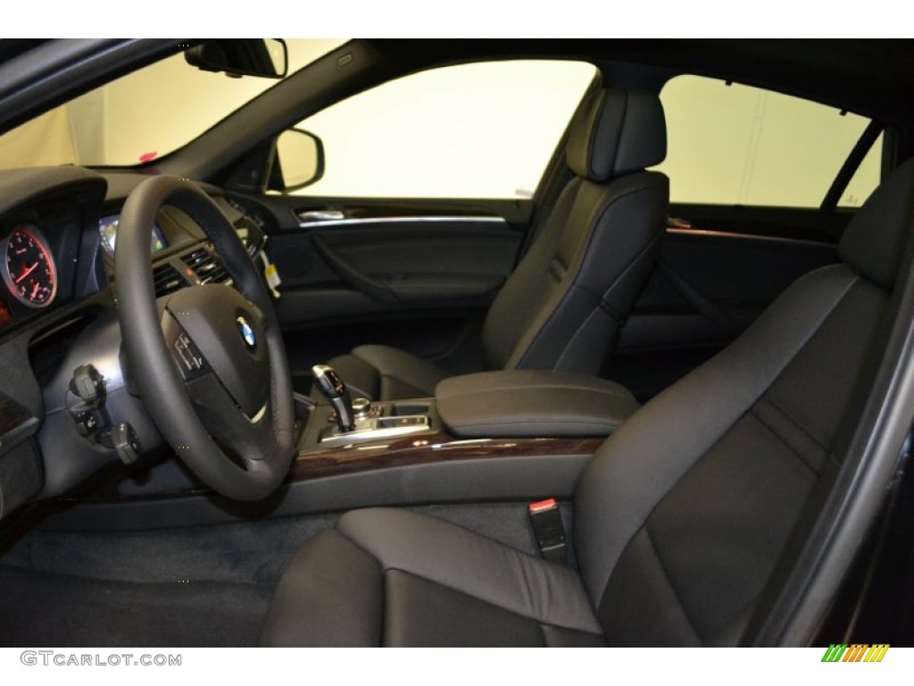 Black Interior 2012 BMW X6 xDrive50i Photo #50856763