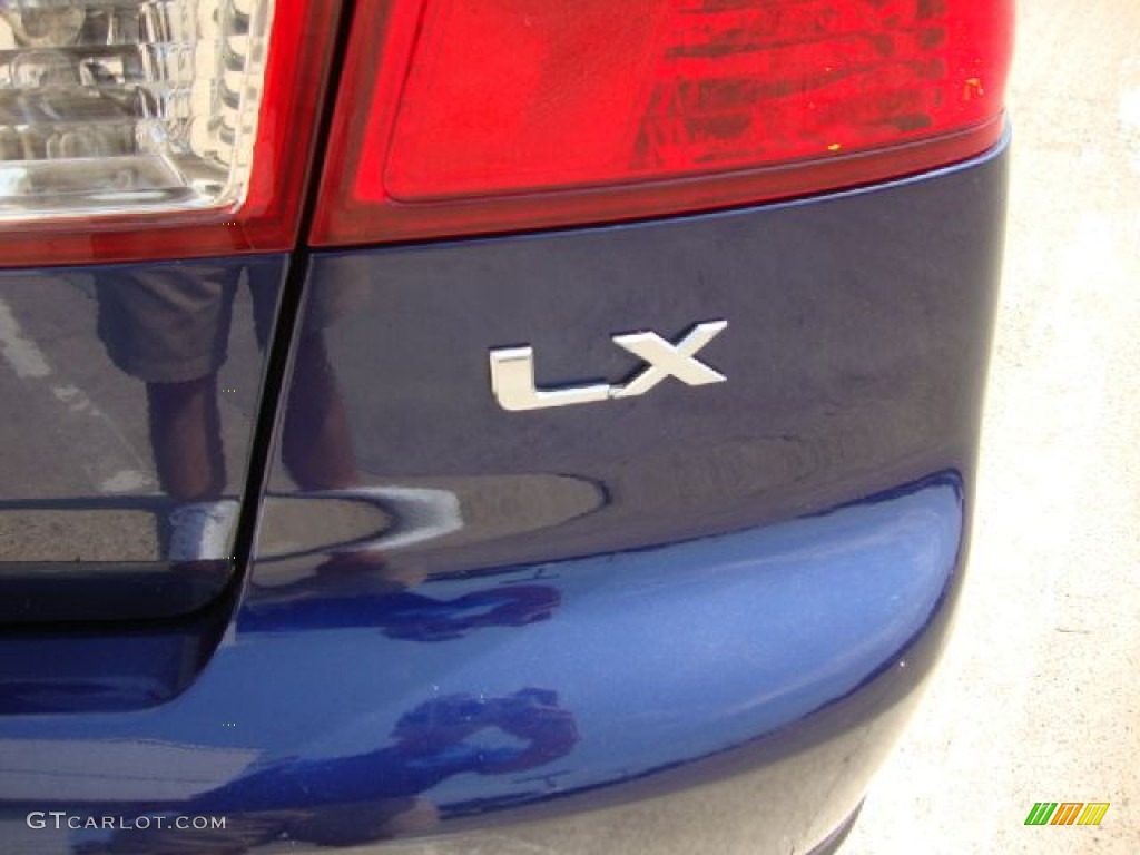 2003 Civic LX Sedan - Eternal Blue Pearl / Gray photo #33