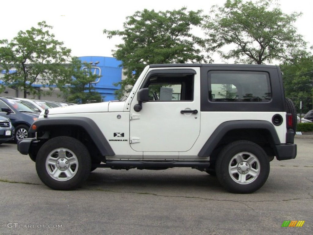 2009 Wrangler X 4x4 - Stone White / Dark Slate Gray/Medium Slate Gray photo #1