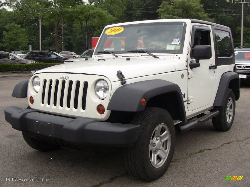 2009 Wrangler X 4x4 - Stone White / Dark Slate Gray/Medium Slate Gray photo #4