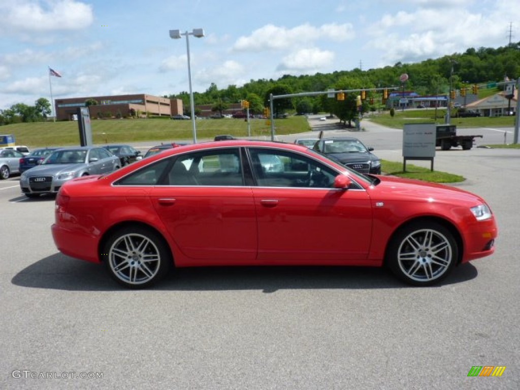 2008 A6 3.2 quattro Sedan - Misano Red Pearl Effect / Black photo #6