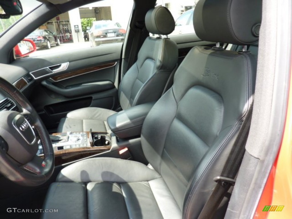 Black Interior 2008 Audi A6 3.2 quattro Sedan Photo #50861575