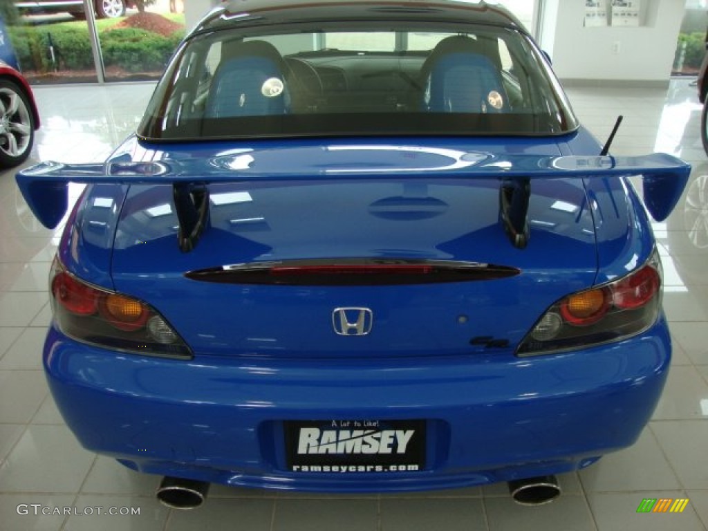 2008 S2000 CR Roadster - Apex Blue Pearl / Black/Yellow photo #8