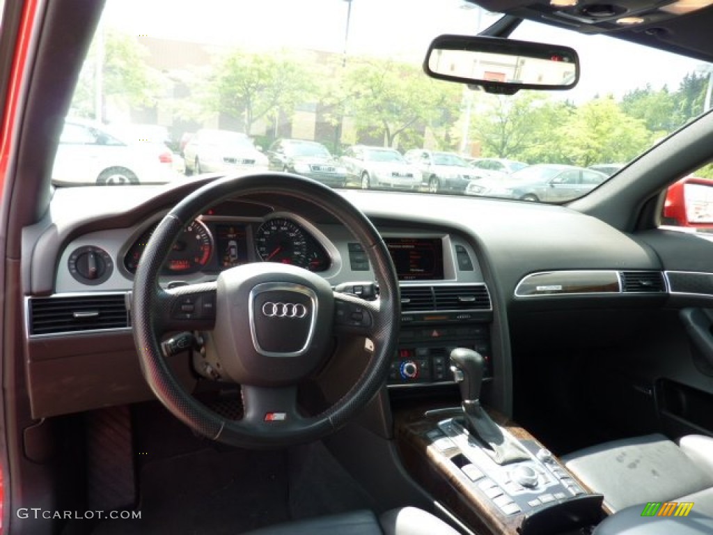 2008 Audi A6 3.2 quattro Sedan Black Dashboard Photo #50861599