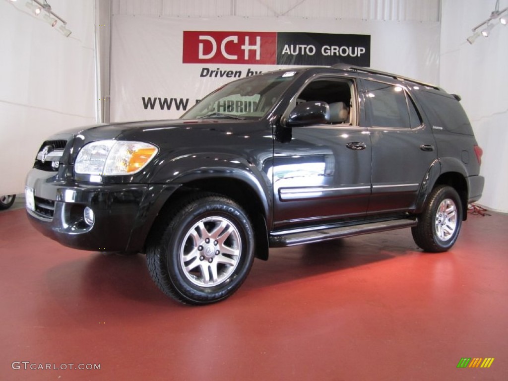 2006 Sequoia Limited 4WD - Black / Taupe photo #1