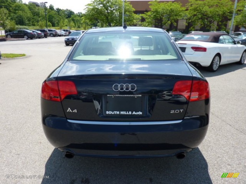 2008 A4 2.0T S-Line Sedan - Deep Sea Blue Pearl Effect / Beige photo #4