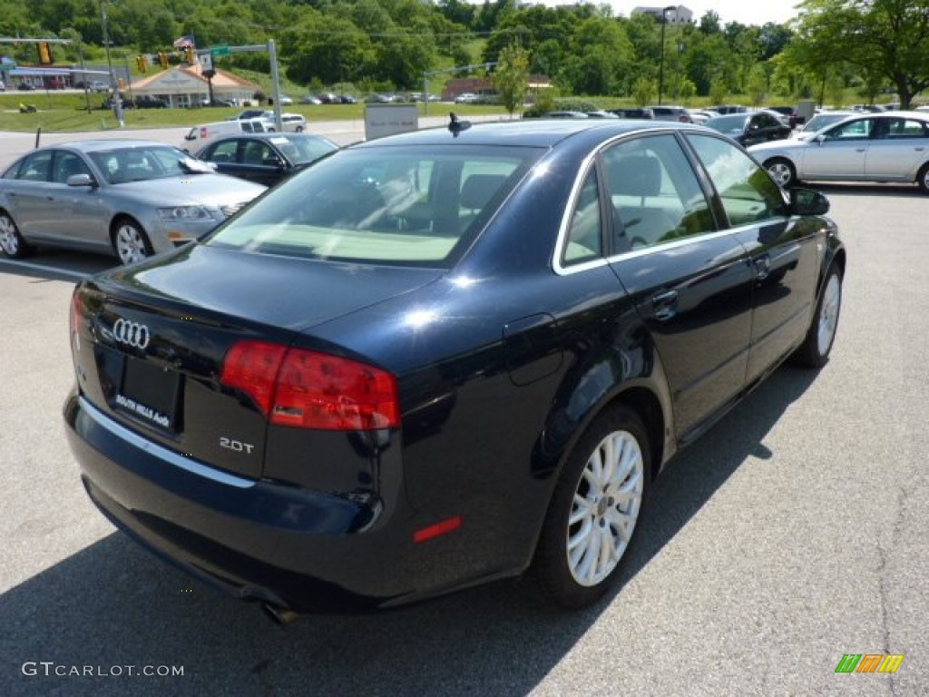 2008 A4 2.0T S-Line Sedan - Deep Sea Blue Pearl Effect / Beige photo #5